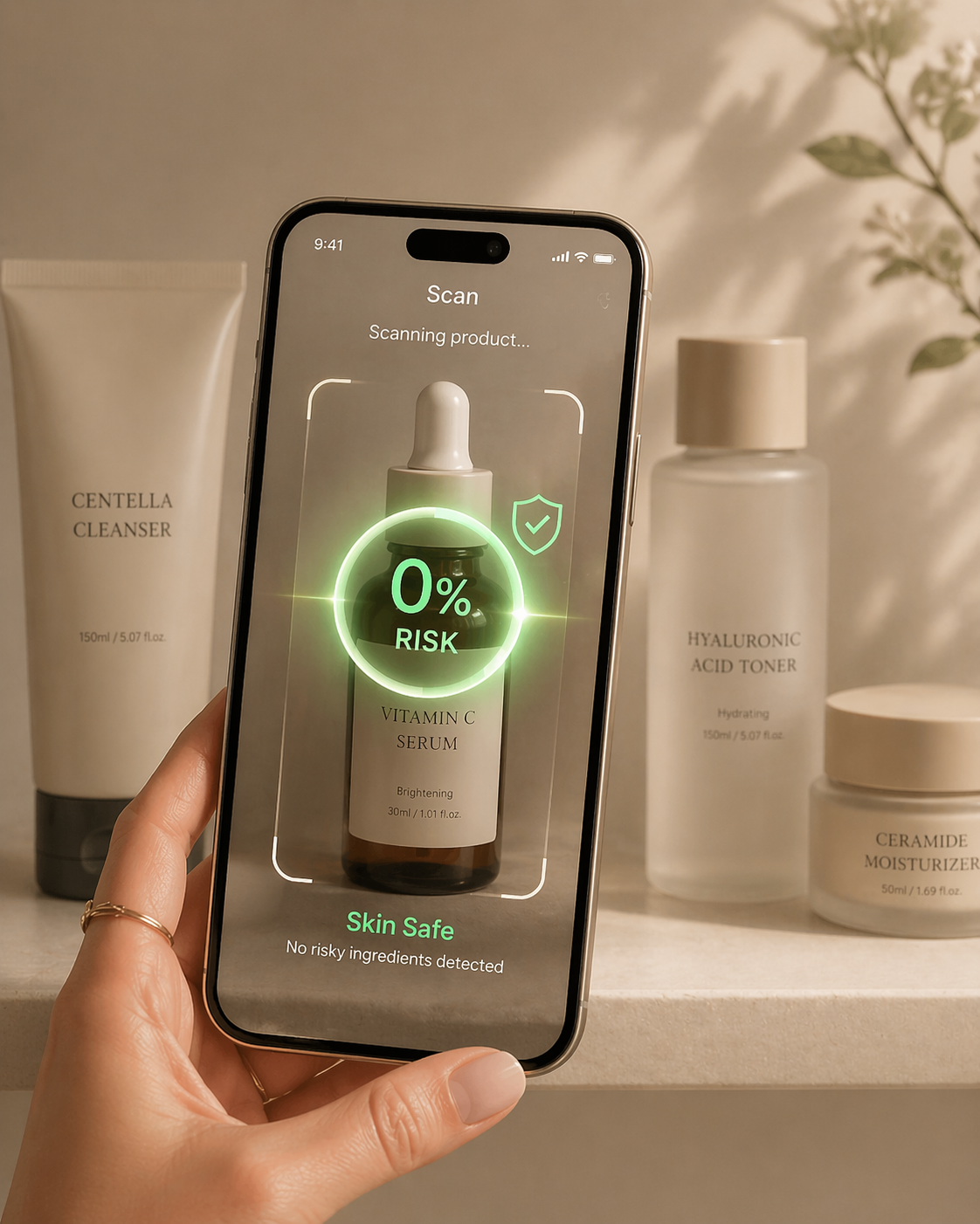 Derma Dream Scanner App Mockup